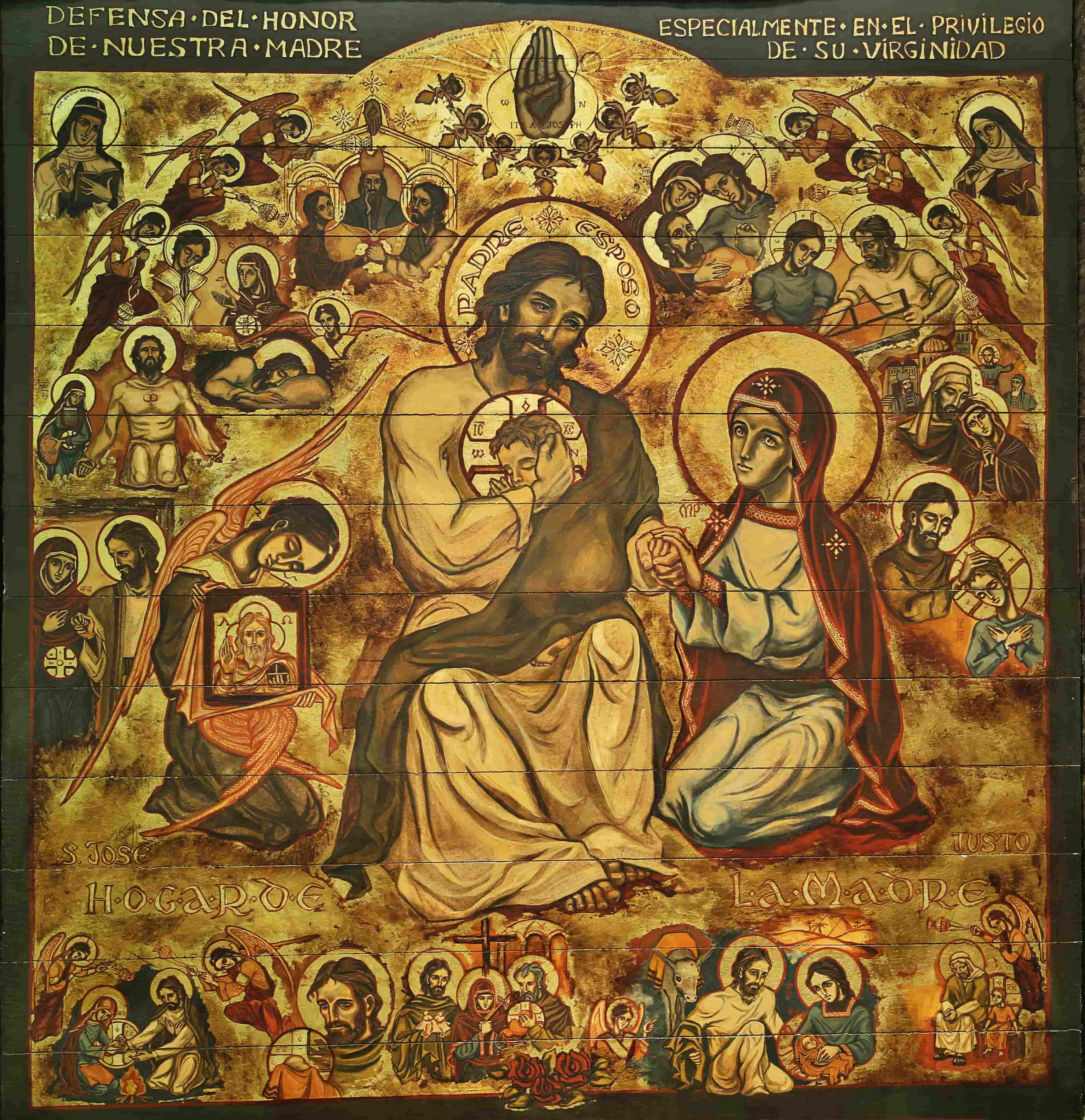 Resultado de imagen de Icono: María, José y Jesús